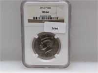 NGC 2012-P MS66 JFK Half $1 Dollar