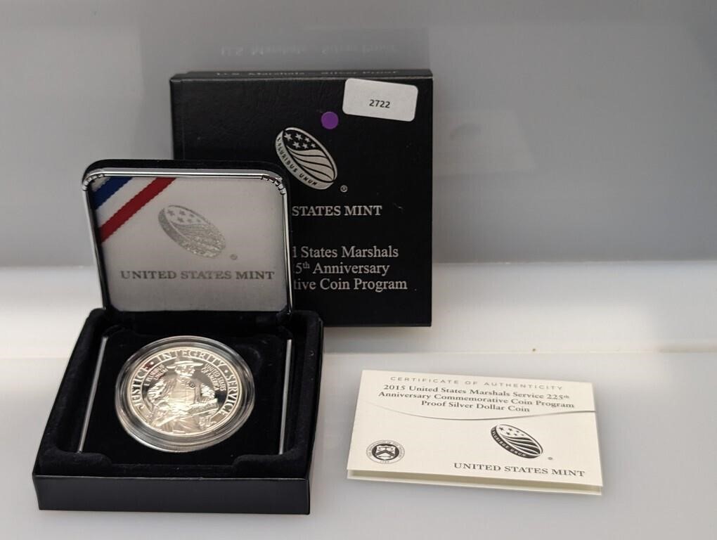 2015 90% Silv US Marshals Comm $1