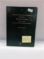 Complete Lincoln Memorial Cent Book