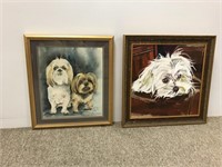 2 Modern prints of dogs