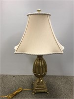 Decorative brass finish table light
