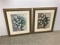 Pair large floral prints with silver and gold