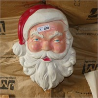 Nice Early Lighted Blow Mold Santa Face