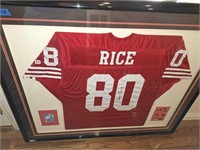 SIGNED JERRY RICE JERSEY & ETC