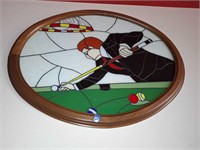 STAINED GLASS POOL PLAYER - 28X30