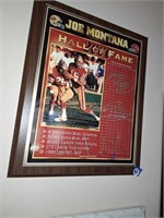 JOE MONTANA HALL OF FAME PLAQUE