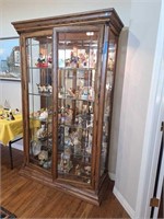 LIGHTED CURIO CABINET (UPSTAIRS BRING MOVER)
