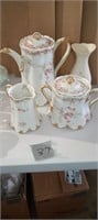 Porcelain from France coffee pot, creamer and