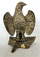 Brass Eagle on Branch Korea 6 1/4" Tall