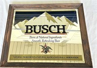 Busch Beer Framed Mirror 20" x 24"