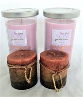 Candle Lot of 4