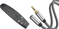 NEW $35 2PK LGTV Remote & 40FT AUX Extension Cable