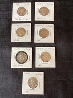 7 US Silver Quarters