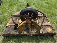 Yellow Bushhog with 60" Rotary Cutter