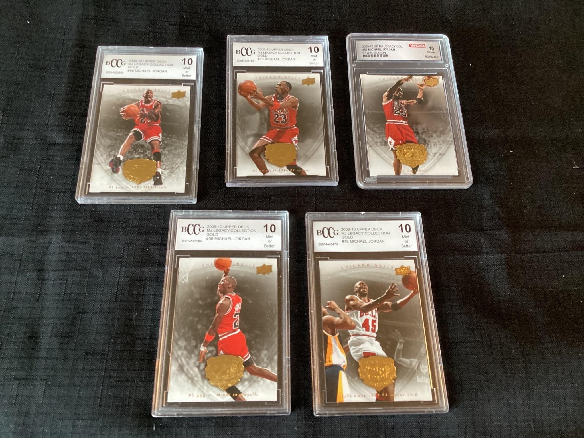 5 Michael Jordan Graded Basketball Cards