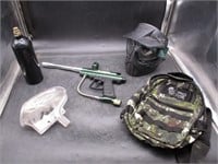 Tactical Bag, Paintball Mask, Triad Paintball Gun