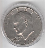 1974 D US Eisenhower Dollar Coin