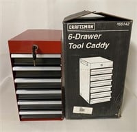 New in Box Craftsman 6 Dr Tool Caddy w/ key
