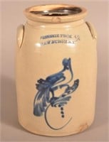 George Peck, New Burgh, NY 2-Gal. Stoneware Jar.