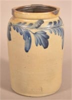 Stamped "R.C.R. Phila." 1-1/2 Gal. Stoneware Jar.