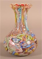Murano AVEM Art Glass Vase.