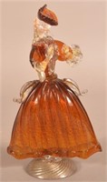 Vintage Murano Glass Female Dancer Figurine.