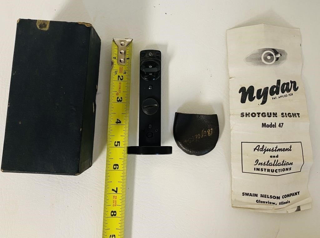 Vintage Nydar Scoop Shotgun Sight in orig box