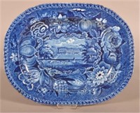 Staffordshire Blue Transfer Platter.
