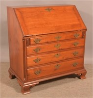 PA Chippendale Cherry Slant-Lid Desk.