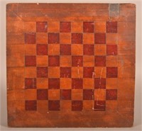 Antique Double-Sided Wood Game Board.