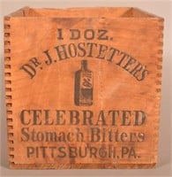 "Dr. J. Hostetter's Stomach Bitters" Wood Crate.