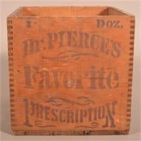 "Dr. Pierce's Favorite Prescription" Wood Crate.
