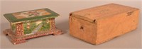 Two Various Painted Wooden Boxes.