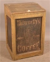 Dilworth's Tin Panel Country Store Coffee Bin.