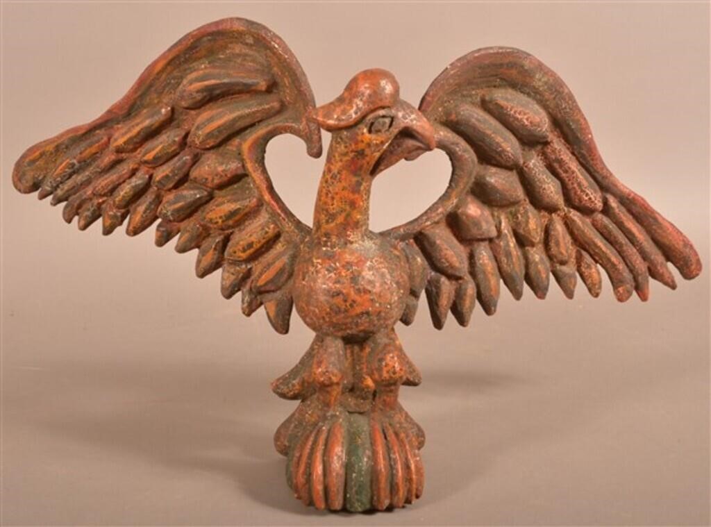 Schimmel-Type Folk Art Eagle with Polychrome.