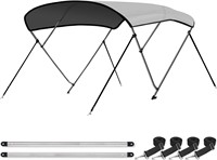 Bimini Top Cover, 3 Bow, 6'Lx46Hx54-60W