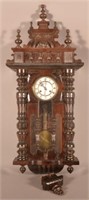 Victorian-Style Carved and Molded Wall Clock.