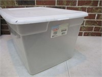 14 Gallon Clear Sterlite Tote with Lid