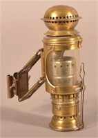 ASP Model VII Antique Brass Bicycle Lantern.