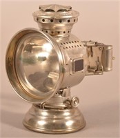 Antique Dietz Nickel-Plated Bicycle Lantern.