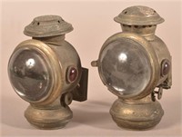 Two Various Antique Bicycle Lanterns.