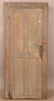 Primitive Painted Softwood 1-Door Cupboard.
