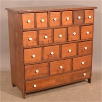 Primitive Softwood Apothecary Chest.