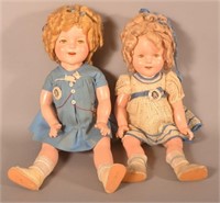 Two Ideal Shirley Temple Composition Dolls.