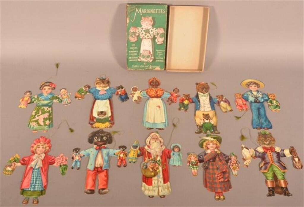 Set-of-10 Father Tuck Marionettes.