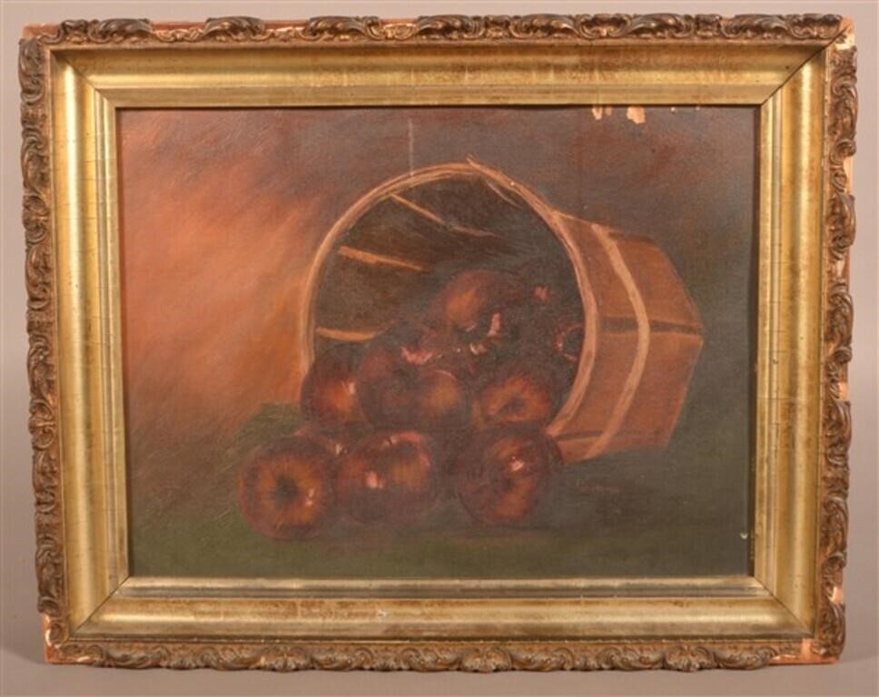 Antique Oil on Canvas Still Life Painting.