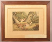 "Pheasant Shooting" Engraving After Samuel Howitt.