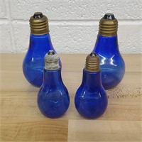 2 Sets Of Vtg Light Bulb Salt & Pepper Shakers