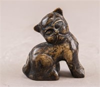 Chinese Antique Jade Carved Cat
