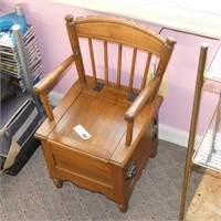 Antique Childs Potty Chair